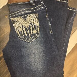Embroidered Denim Jeans